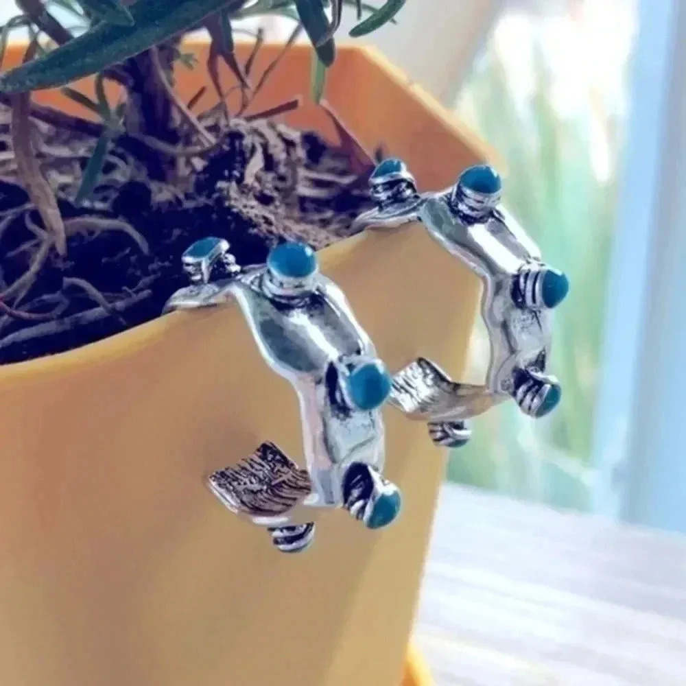Silver & Turquoise Earrings NWT